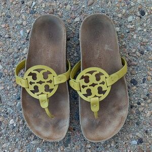 Tory Burch Miller Cloud leather thong strap sandals women's sz 7